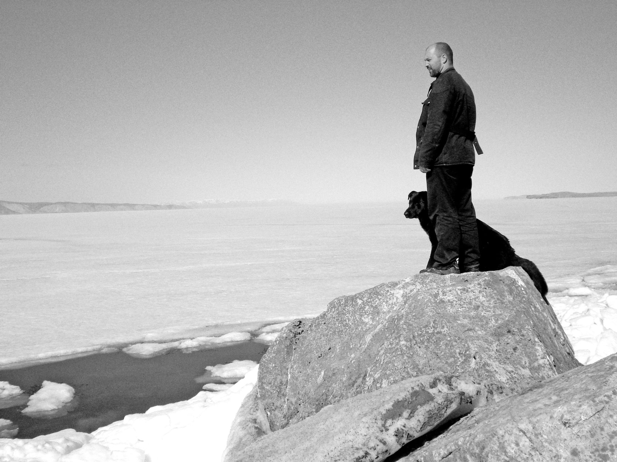 author Ed Gillespie looks over Lake Baikal