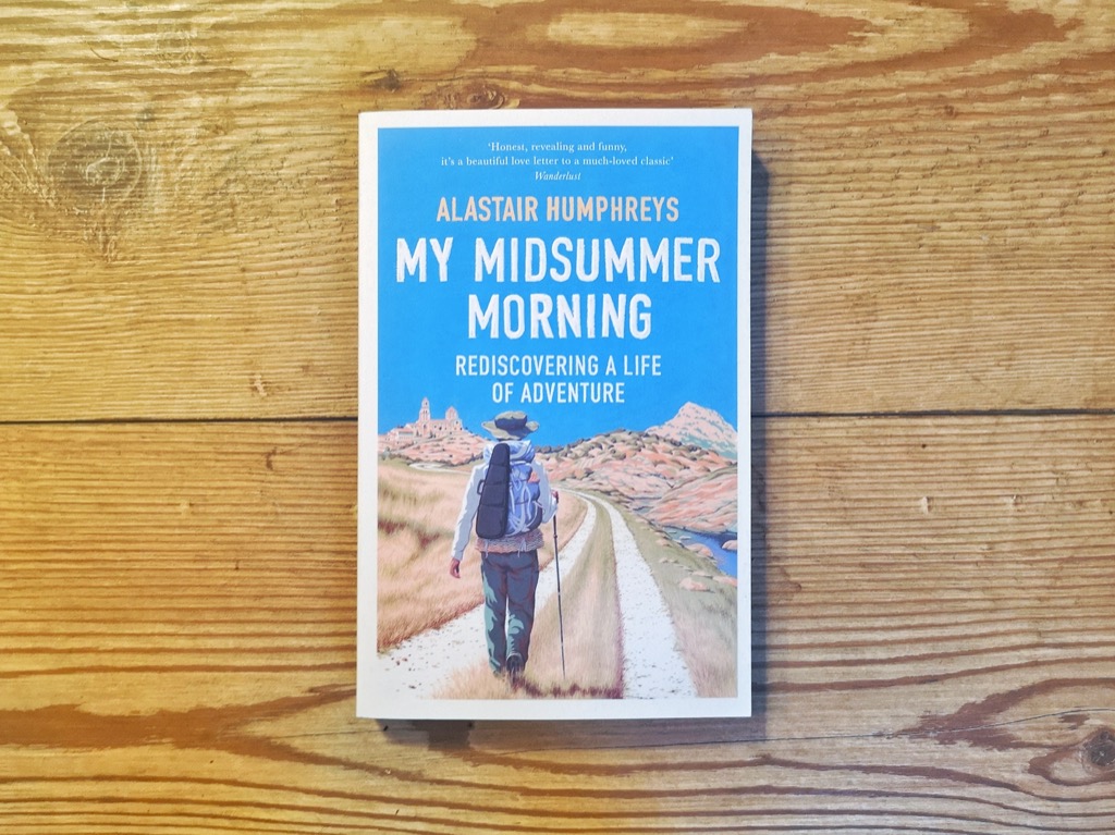 <em>"A restless and competitive man trying to settle down... startlingly honest. Though not his physically toughest expedition, </em>My Midsummer Morning<em> is probably his bravest."</em> - Geographical

My attempt to busk through Spain without any money, despite being unable to play the violin...

<a href="https://www.audible.co.uk/search?pf_rd_p=56a637ed-6f1b-4758-8d02-5bcd48128c1f&pf_rd_r=FVG4FKR9ZM7BJERMQ745&ref=a_search_c1_sort_2&keywords=alastair+humphreys&sort=popularity-rank"><strong>Also available as an Audiobook. </strong></a>And on <a href="https://www.amazon.co.uk/My-Midsummer-Morning-Rediscovering-Adventurously-ebook/dp/B07J2CGBPV/ref=tmm_kin_swatch_0?_encoding=UTF8&qid=1594318694&sr=8-1">Kindle</a>. And a 20-minute film on <a href="https://youtu.be/6dYQk1s4bW8">YouTube</a>. For non-UK addresses, please <a href="https://www.bookdepository.com/My-Midsummer-Morning/9780008331825">click here</a>.

Paperback.