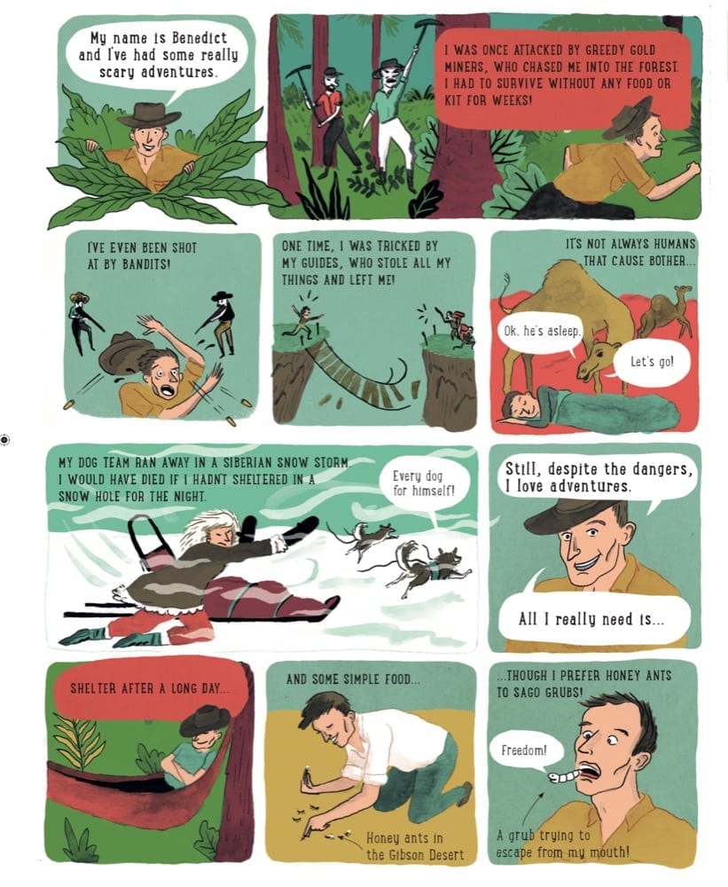 Books by Alastair Humphreys - Great Adventurers - A Selection of Pages and Images from the Book