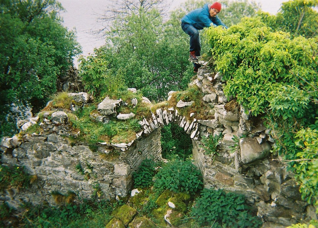 Sleeping on an island in a loch with Marin