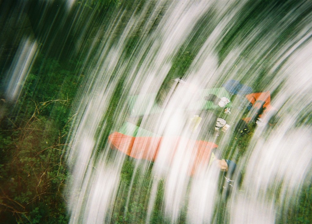 Sleeping on an island in a loch with Marin