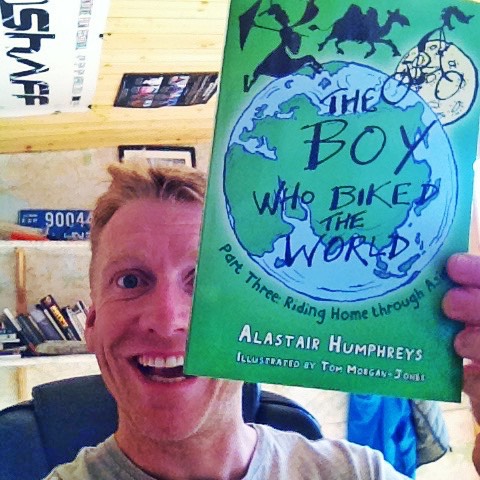Boy Who Biked the World selfie