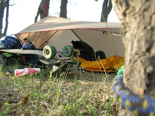 Sleep spot near Shiheizi City, Xinjiang Province, China