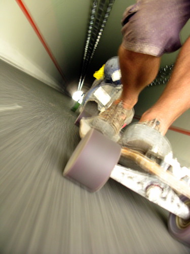 Tunnels on new expressway not open to traffic (but open to skateboards) approaching Yongshou, Shaanxi Province, China