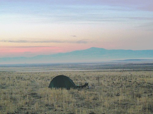Camping on the plains of Turkey