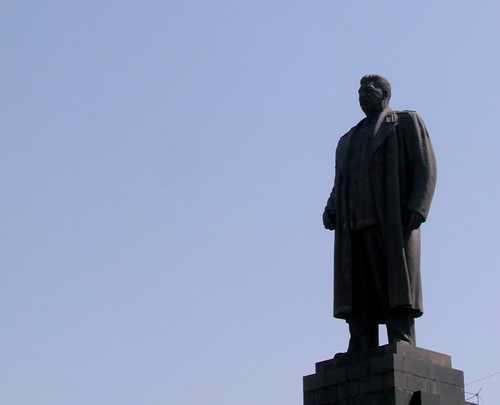 Statue of Stalin in Gori, Georgia