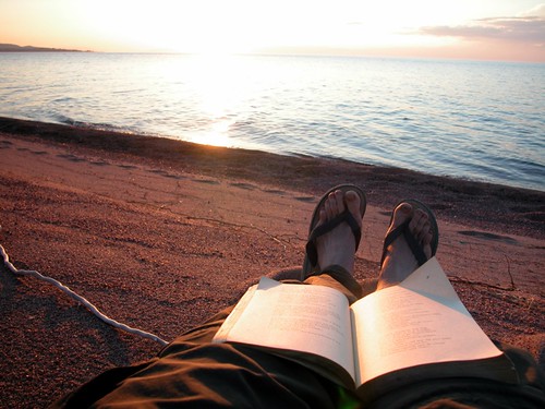Camping on Lake Issyk Kul, Kyrgyzstan