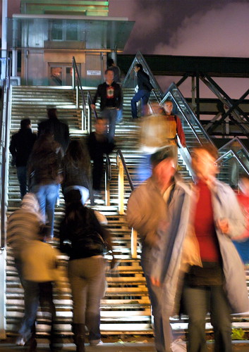 London steps by Night