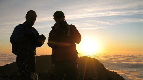 Sunset on Scafell: the highest point in England