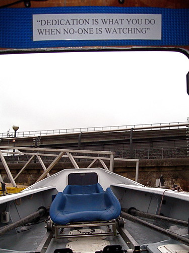 Dedication is what you do when no-one is watching