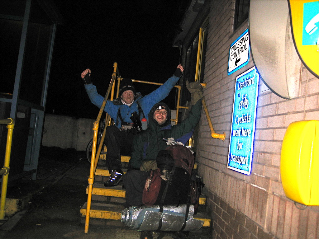 A suitably low-key end to walking a lap of the M25