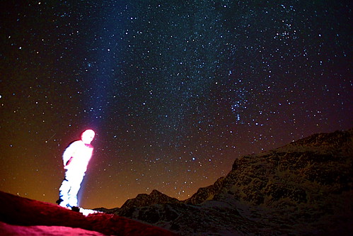 A starry night's camp on Snowdon