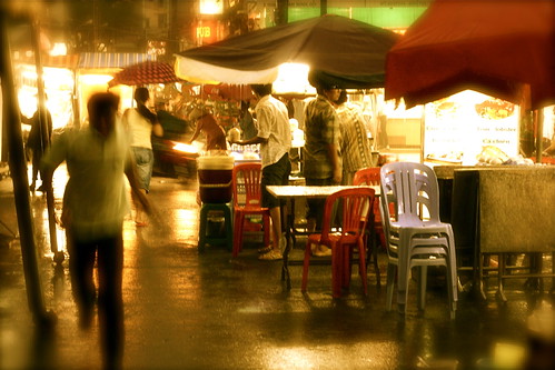 Rain at night