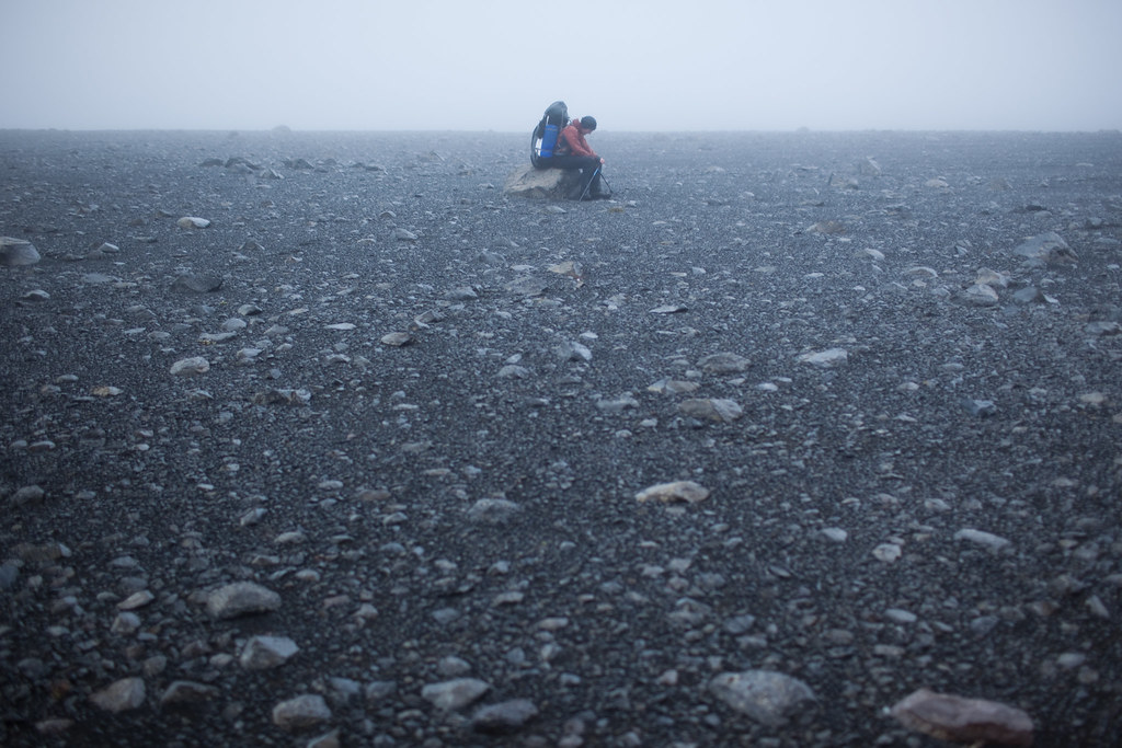 Iceland crossing - tired, cold, wet