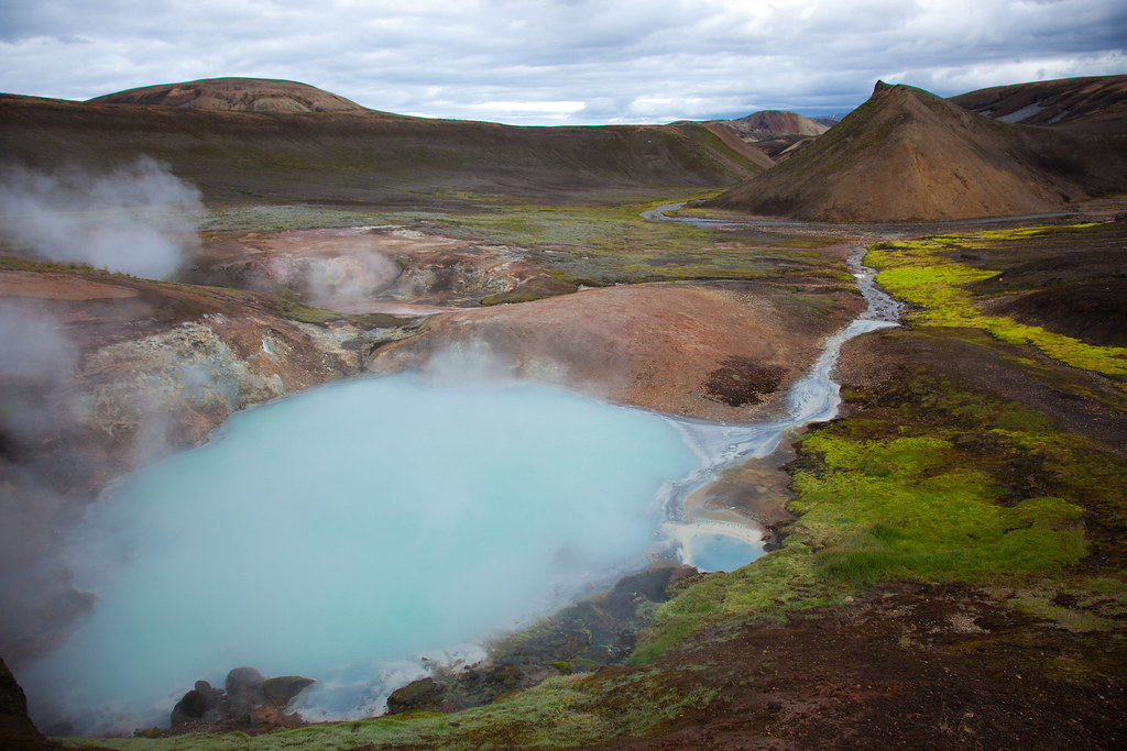 Bright Blue Volcanic pool