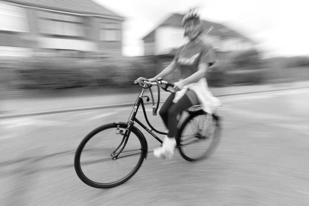 Woman on Bike