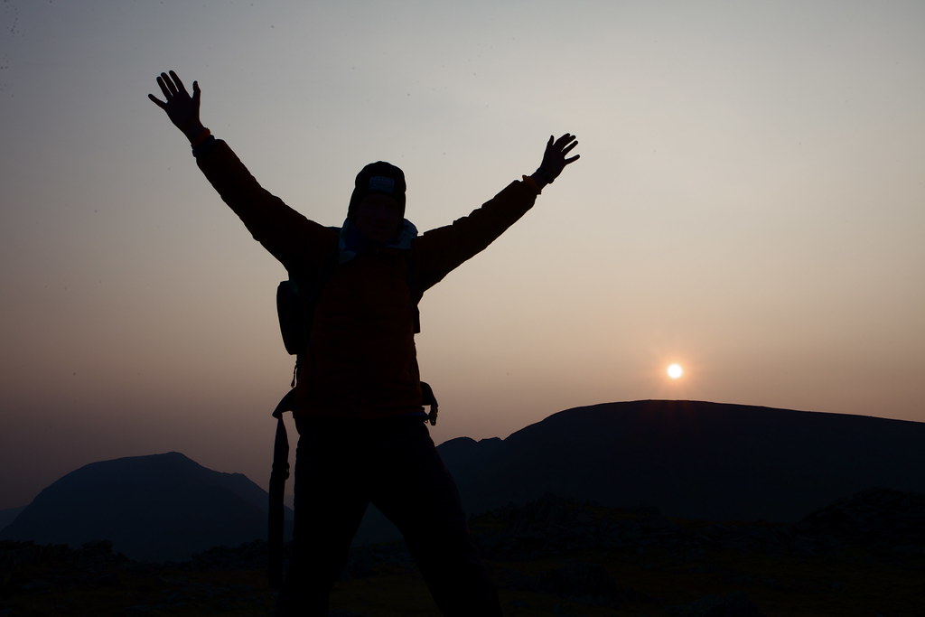 Sunrise on a mountain
