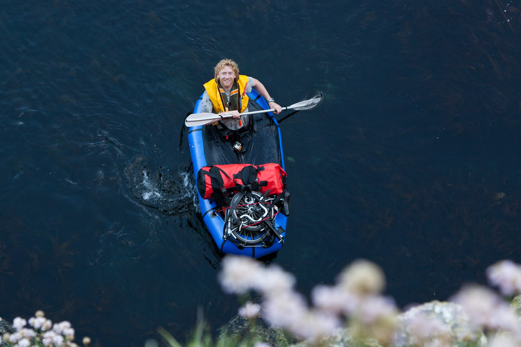 Packraft from above