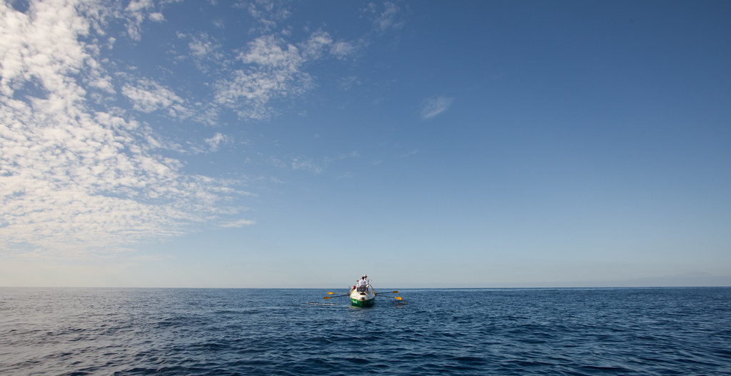 Small boat large ocean
