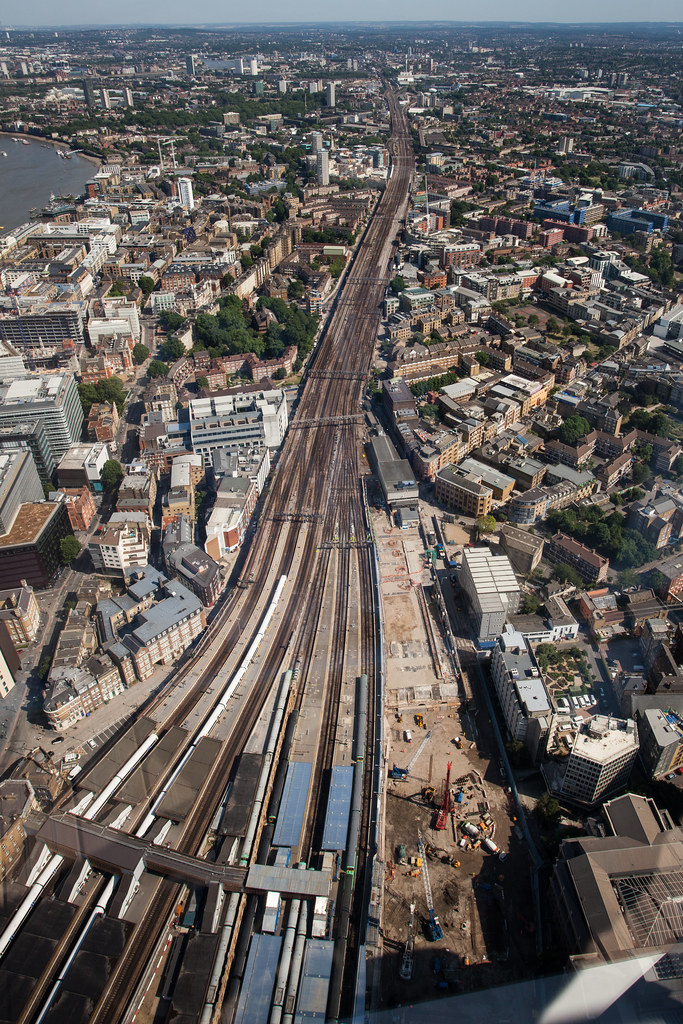 Train tracks to the horizon