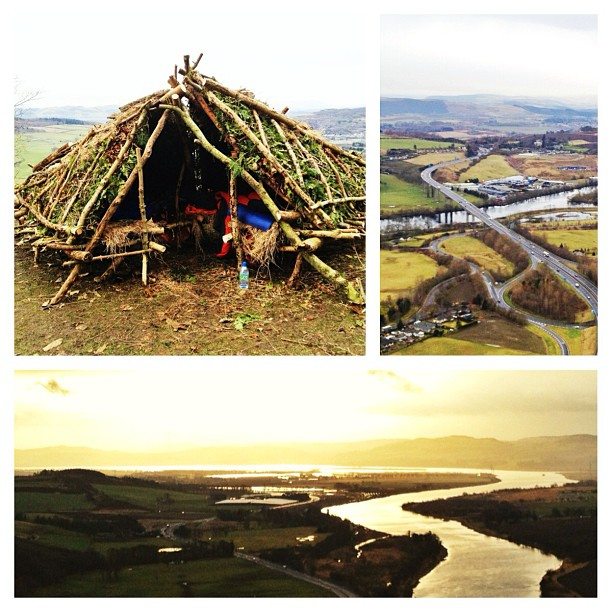 Gorgeous view to wake up to in our wild hut this morning. #microadventure