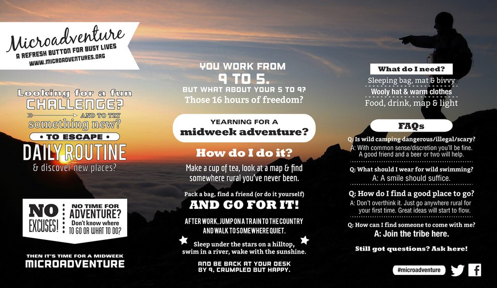 Microadventure infographic